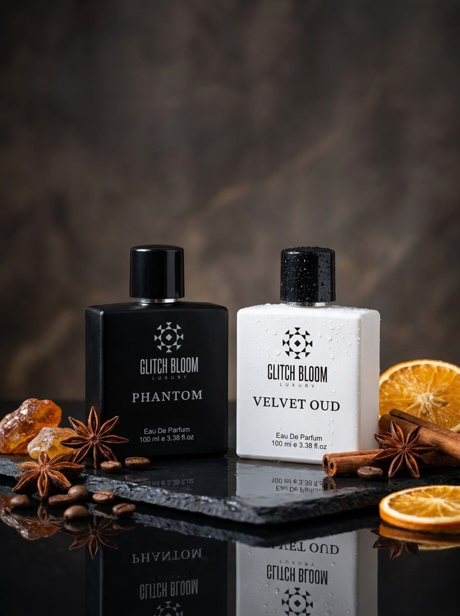 Phantom & Velvet Oud Duo Gift Set - Glitch Bloom Luxury | Eau De Parfum 100ml Each