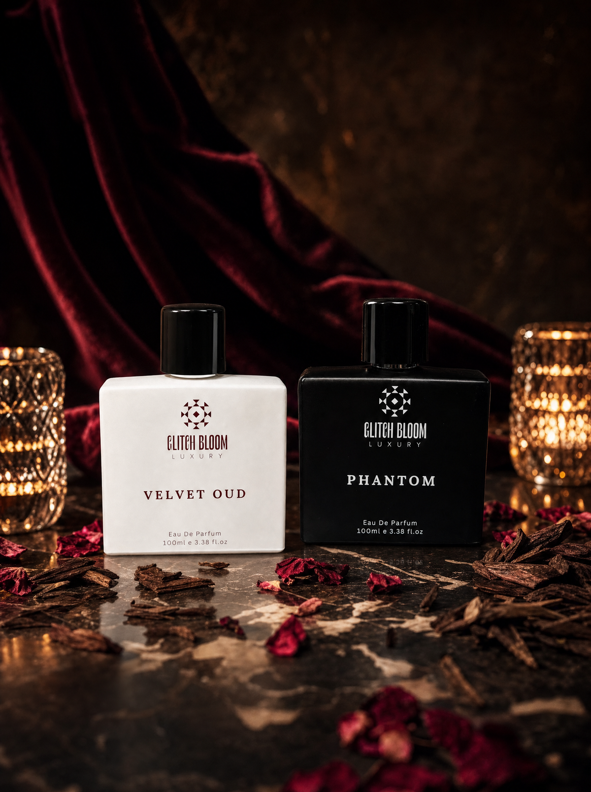Phantom & Velvet Oud Duo Gift Set - Glitch Bloom | Eau De Parfum 100ml Each
